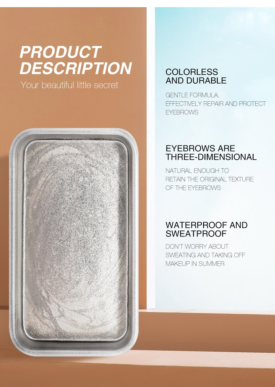 4Pcs Eyebrow Gel Wax